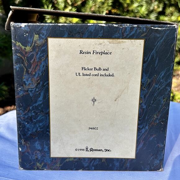 Retired 1998 Fontanini Lighted Fireplace 94802 Village Heirloom Nativity40 - Picture 3 of 15